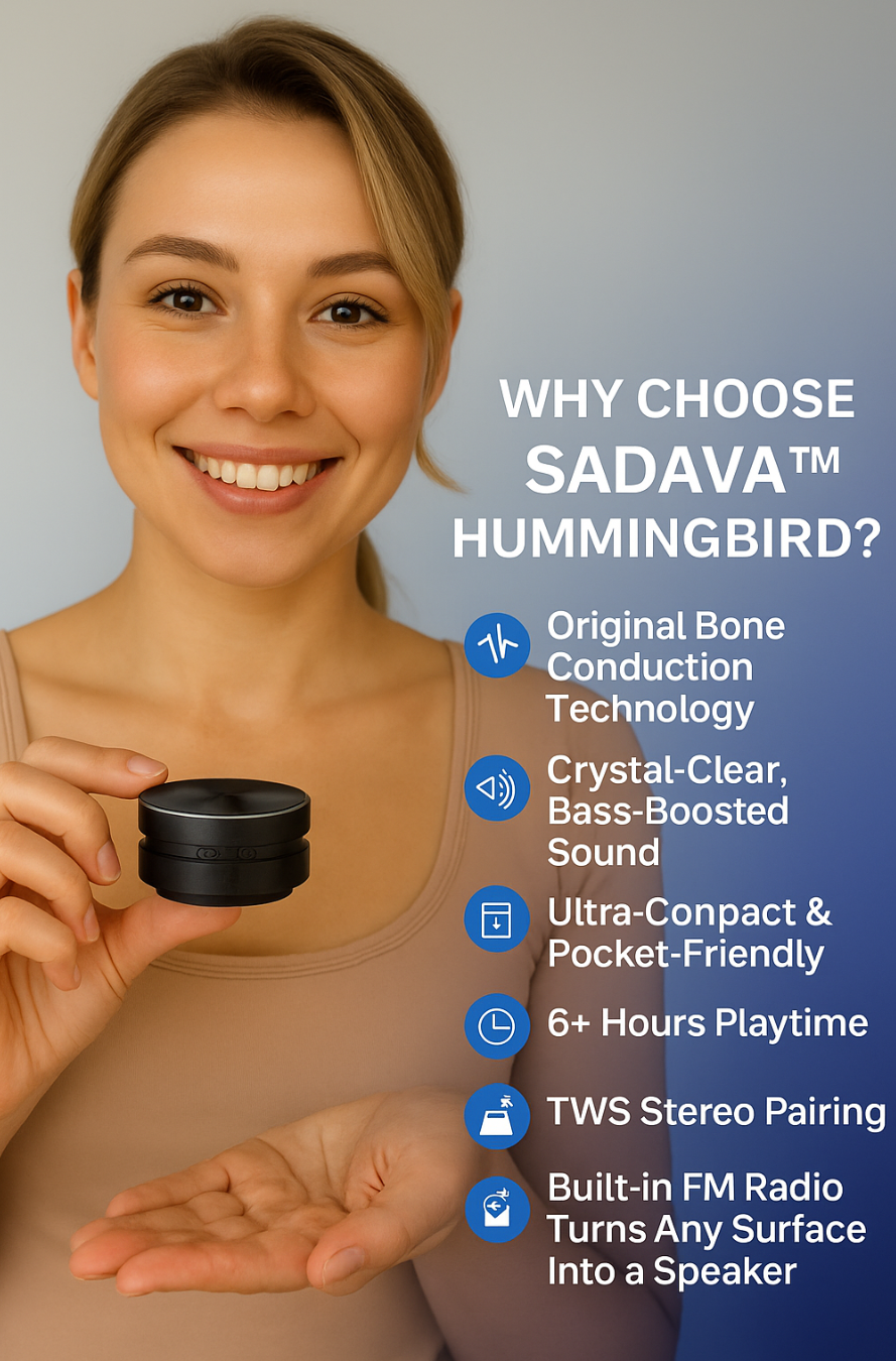 Camille R Sadava Sadava™ Hummingbird — The Pocket Speaker That Adapts to You! Black Fri